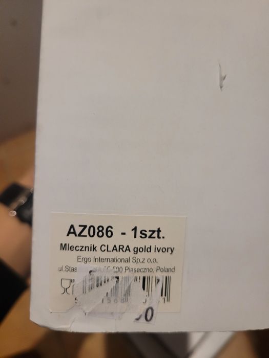 Nowy serwis porcelanowy Villa Italia Clara Gold Ivory 2 os. Dzbanek