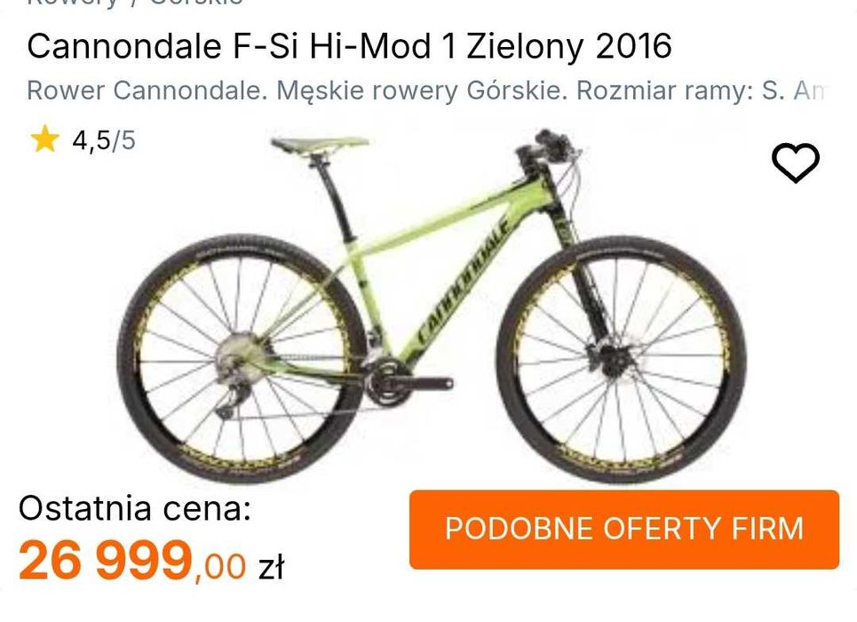 Cannondale F si Hi mod 1 Carbon 29 Lefty Mavic Crossmax SL Pro Shimano XTR M