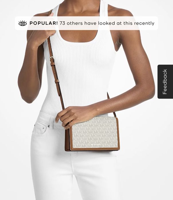 Сумка жіноча сумочка женская Michael Kors Medium Signature Logo — zdjęcie 3