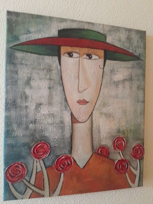 Tela engraçada para decoração  de espaço