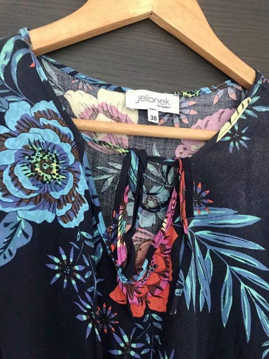 Sukienka kwiaty letnia boho mini/ midi S/36