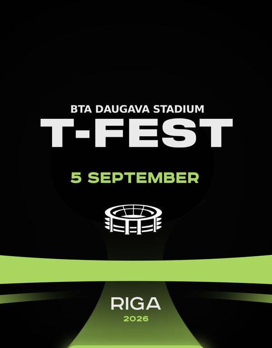 Білет на концерт T-Fest в Ризі стояче місце