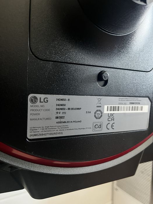 Monitor gaming lg ultragear 24gn650