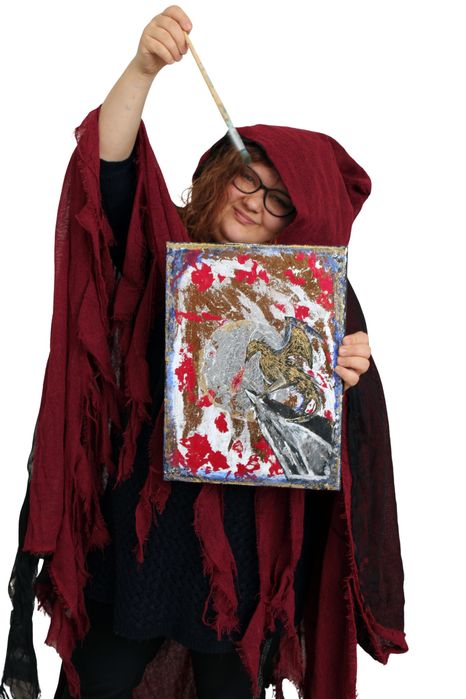 Obraz ręcznie malowany – „Smok