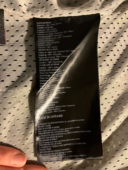 Casaco de mota em pele da Dainese em excelente estado