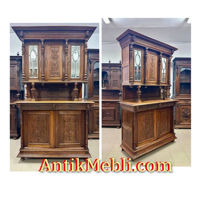 Антикварний сервант вітрина креденс 3996