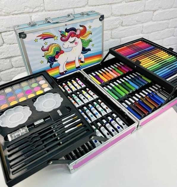 Набор художественный для творчества единорог рисования 145 предметов
