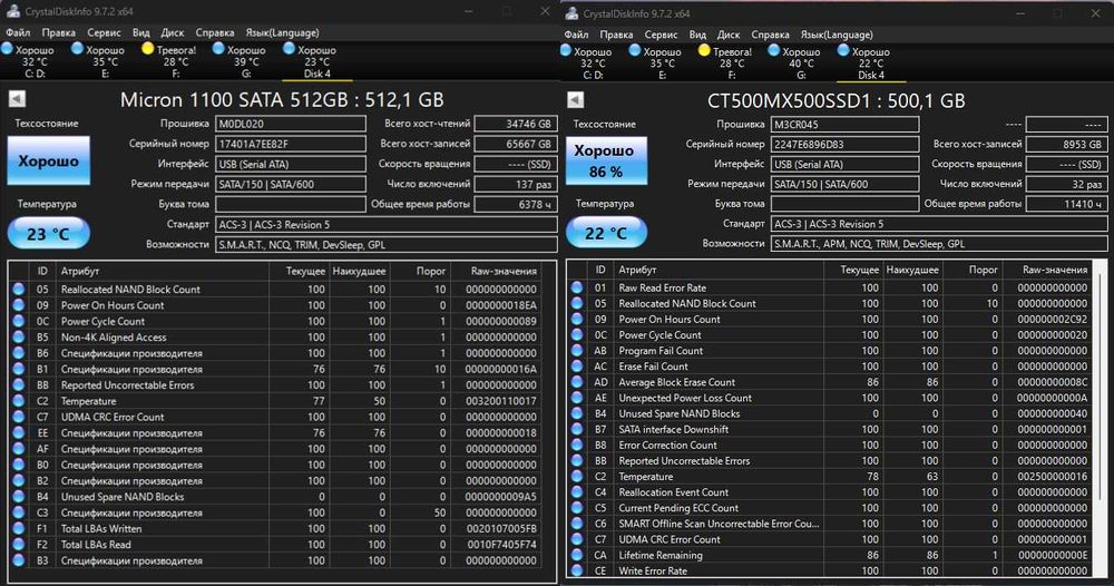 ‼️Качественые SSD накопители разных брендов - 128gb/512gb/