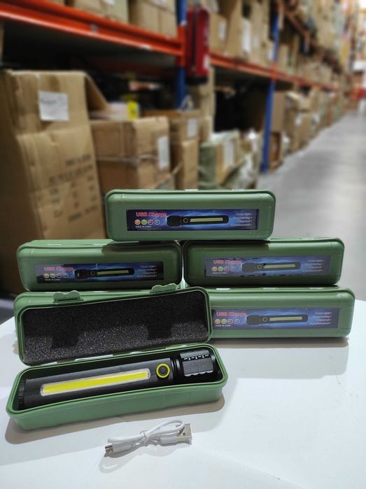 Linterna LED con Zoom 3 Modos