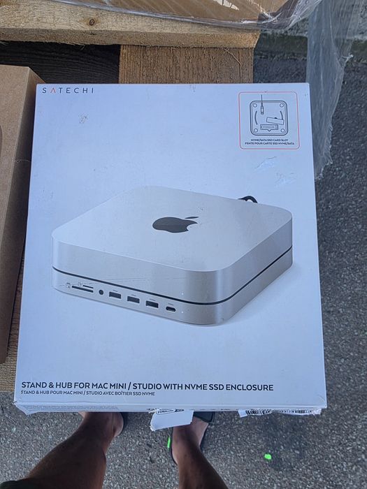 Док-станція Satechi Stand & Hub For Mac Mini / Studio With NVMe SSD En
