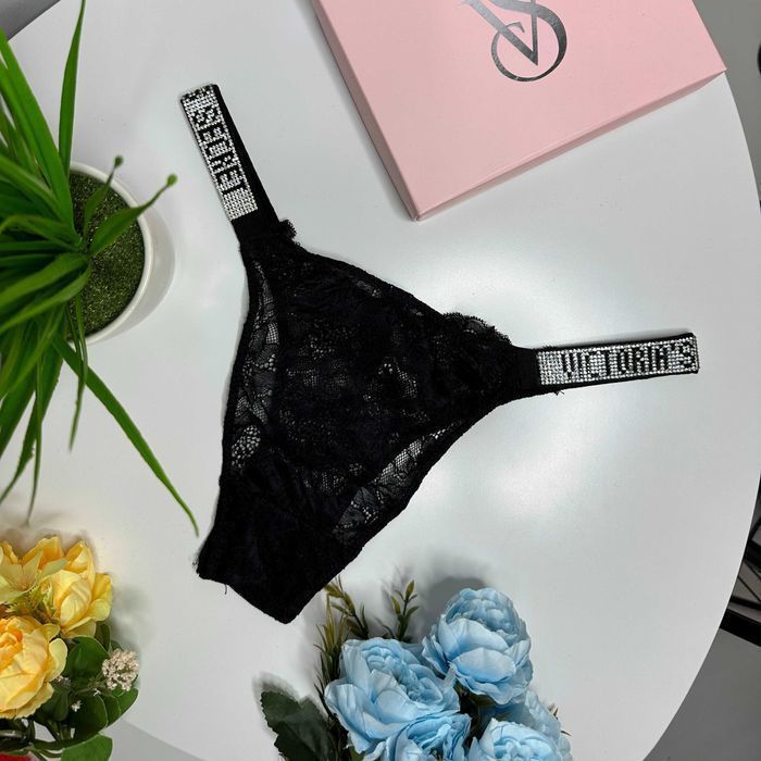 Женское белье Victoria's Secret. Жіночі мережевні трусики/бразиліани Вікторія Сікрет