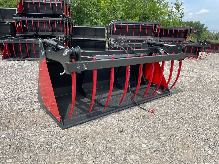 Łycho -krokodyl krokodyl do obornika METAL TECHNIK 2 siłowniki