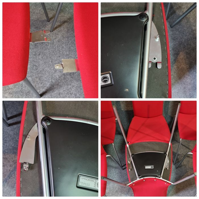 Krzesła Randers lata90 6 sztuk Design Denmark