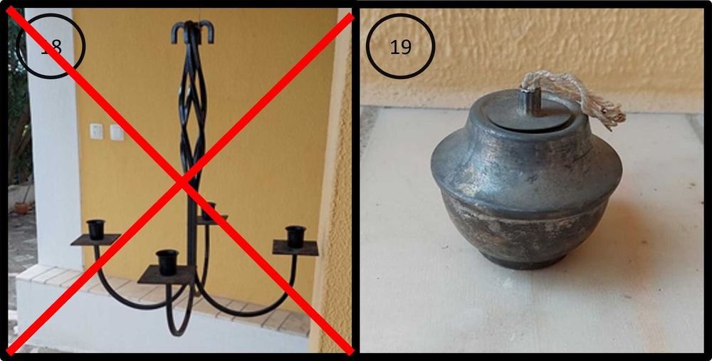 Candeeiros antigos com história