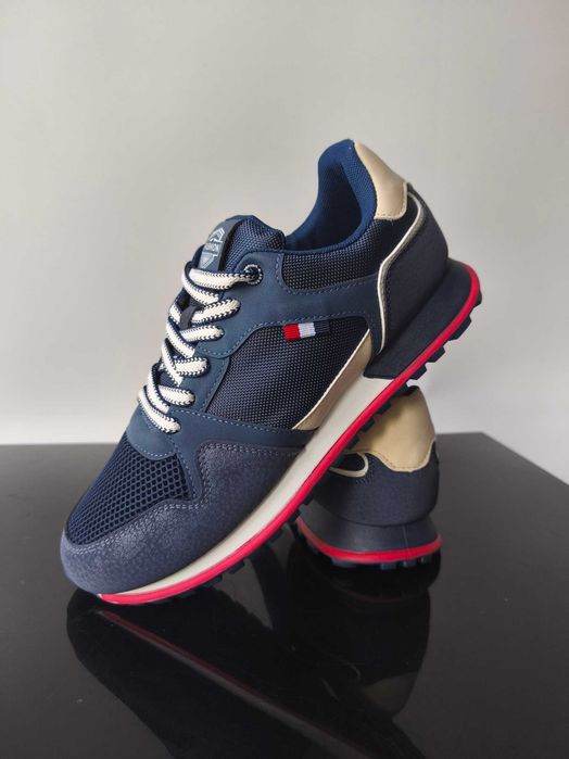 Nowe męskie sportowe buty lekkie granat stylowe 43 Okazja