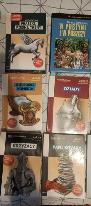 Lektury szkolne - podstawówka i liceum