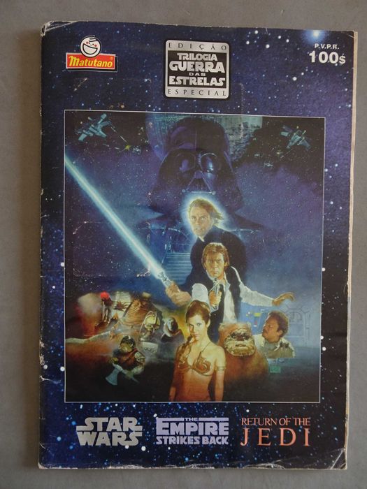 Caderneta de cromos Matutano Edição Trilogia Guerra Estrelas (Faltam 3