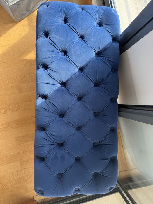 Poltrona azul como nova