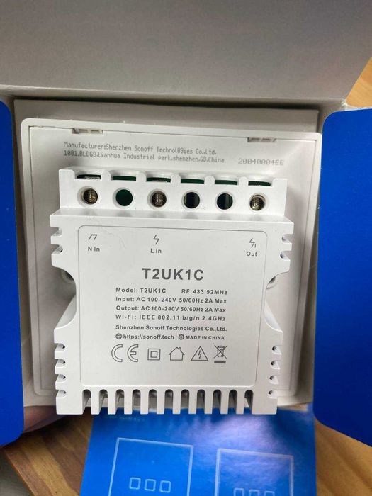 sonoff smart wall switch T2UK1C смарт перемикач