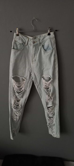 SHEIN oryginalne jasne bawełniane jeansy musthave 2022 XS