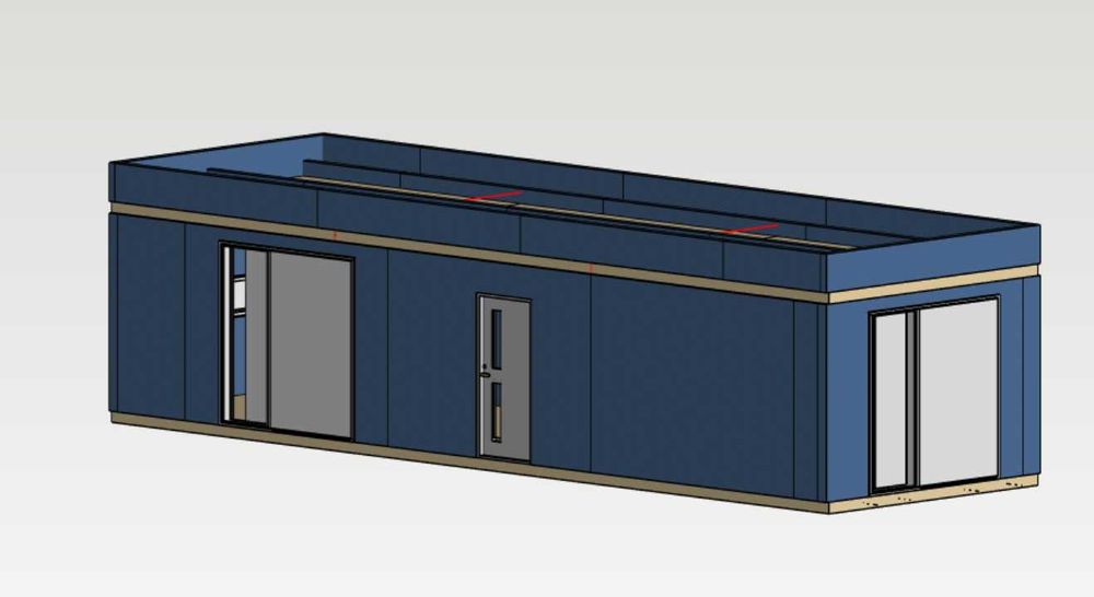 Módulo 4X12,8 Metros (51.00m2) LSF