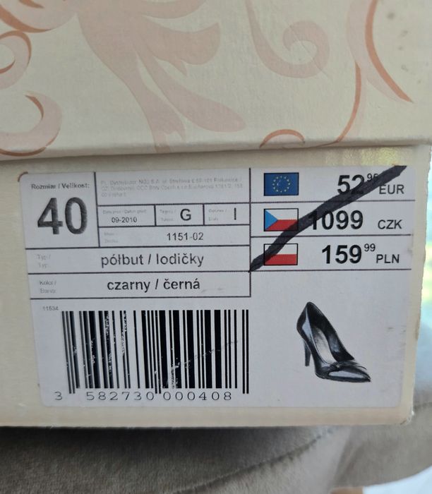 Lasocki szpilki  40 czarne skóra naturalna eleganckie klasyczne
