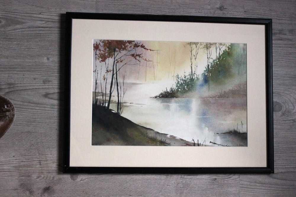 obraz akwarela jesień