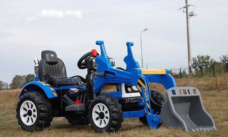 BAWIBUS.PL Auto na akumulator TRAKTOR Z ŁYŻKĄ KOPARKA jeep spychacz