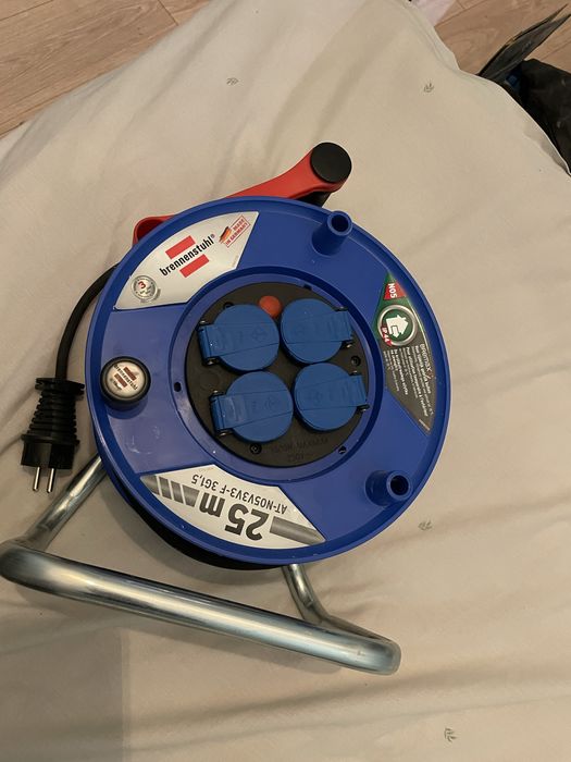 Przedłużacz PREMIUM BRENNENSTUHL Bębnowy 25M 4 gniazda IP44 NOWY