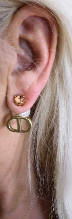 Perła, zawieszka, kryształ-kolczyki Dior