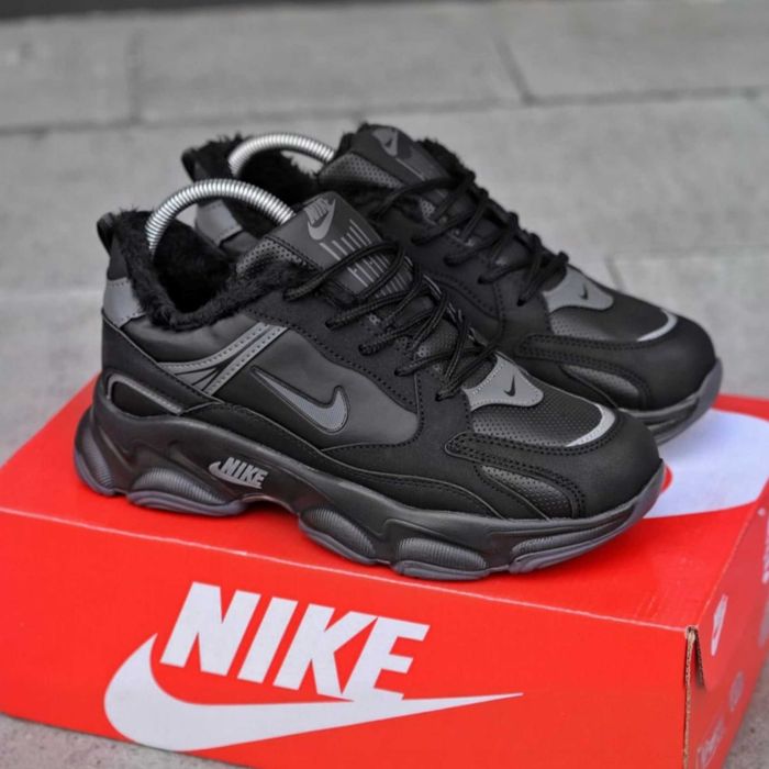 Мужские зимние кроссовки Nike на меху утепленные Найк зима 40 41 42 43