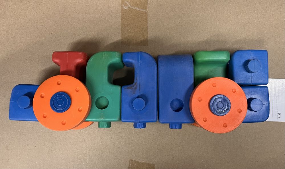 Brinquedo didatico anos 70 em plastico