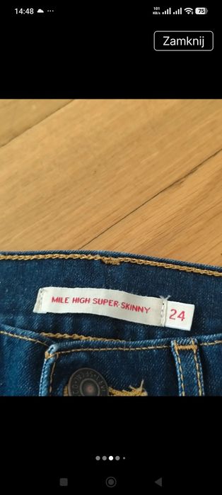 Levi's damskie Mile High Super Skinny ( 24/32 )