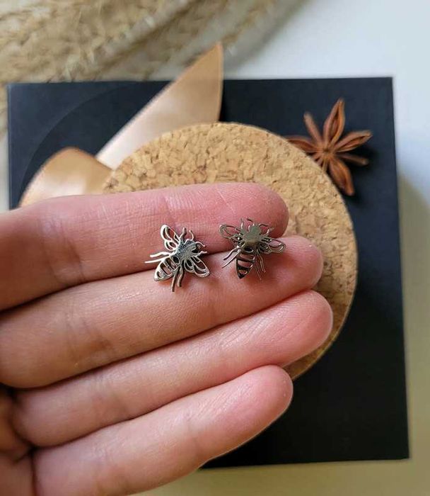 Nowe Kolczyki Pszczółki ze stali szlachetnej. Sliczne!