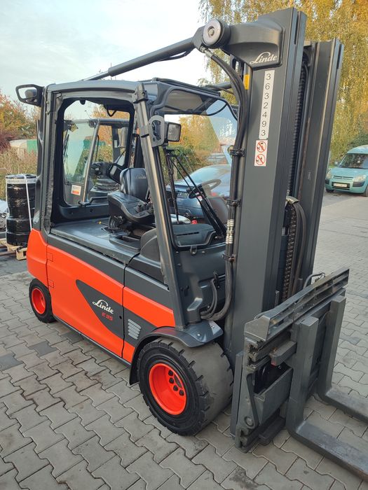 Wózek widłowy Linde E35L TRIPLEX ,wolny skok, 4xsekcja hydrauliczna