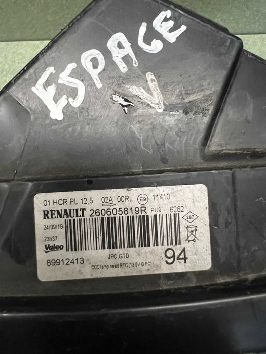 Otica Esquerda Renault Espaçe V 5
