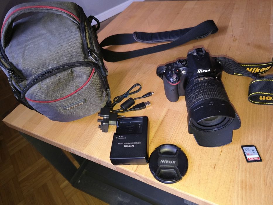 Aparat Nikon d5200 obiektyw 18-105