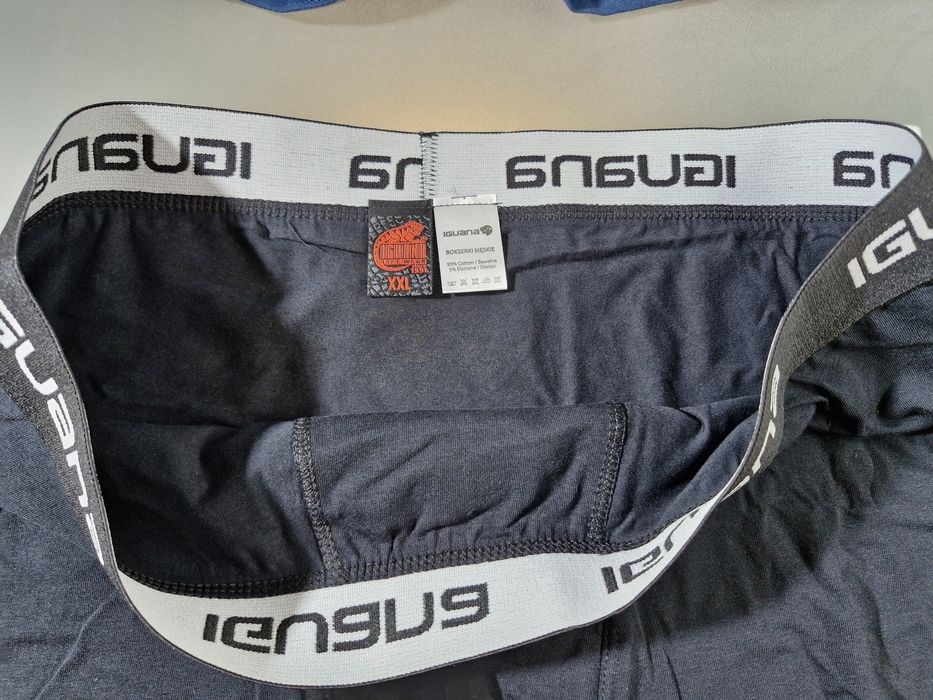 Iguana Bokserki Męskie 2-Pak Czarne Rozmiar XXL