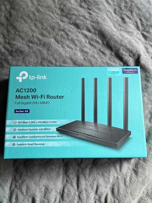 TP-LINK Archer A6 WiFi5/ AC1200 /1 Гбіт/с/ підтримка технології MESH