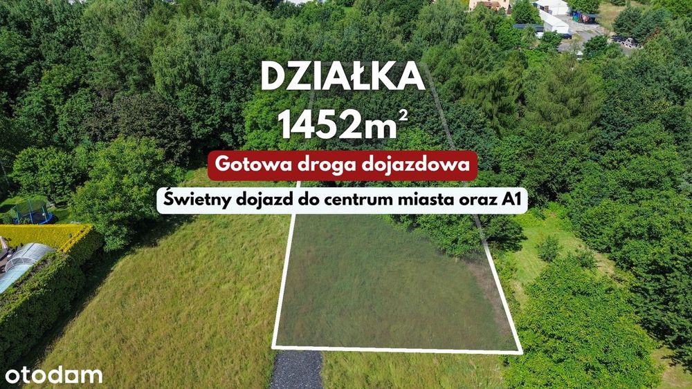 Działka w Wilchwach przy lesie 1452 m²