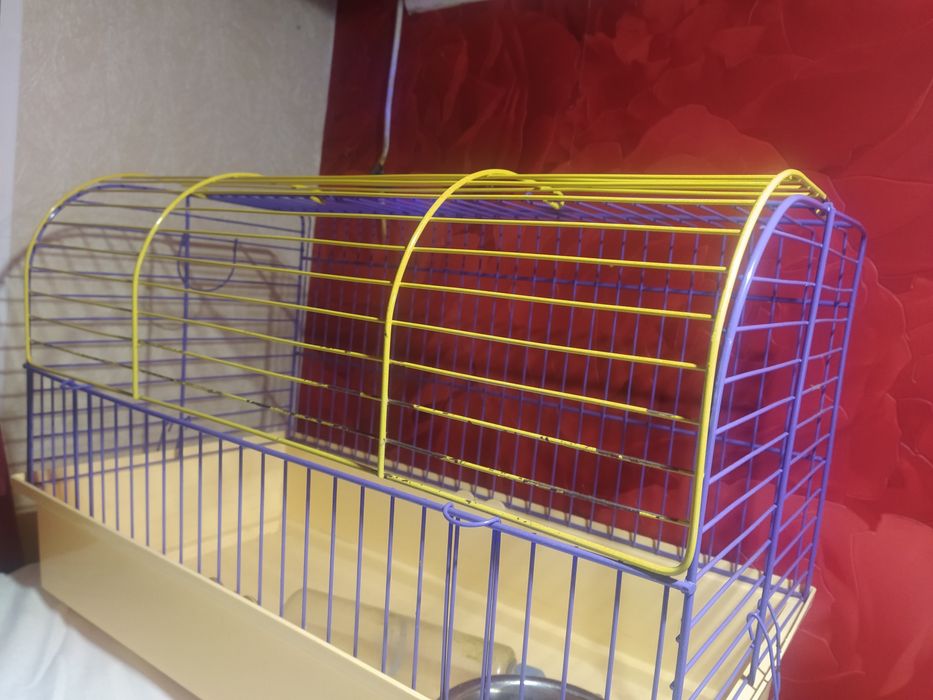 продам клетку вместе с поилкой и миской чит опис