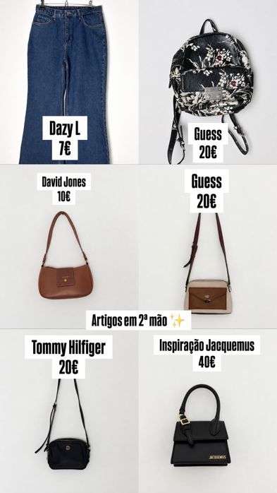 Achados irresistíveis para renovar o teu estilo — roupa e malas a partir de 5€