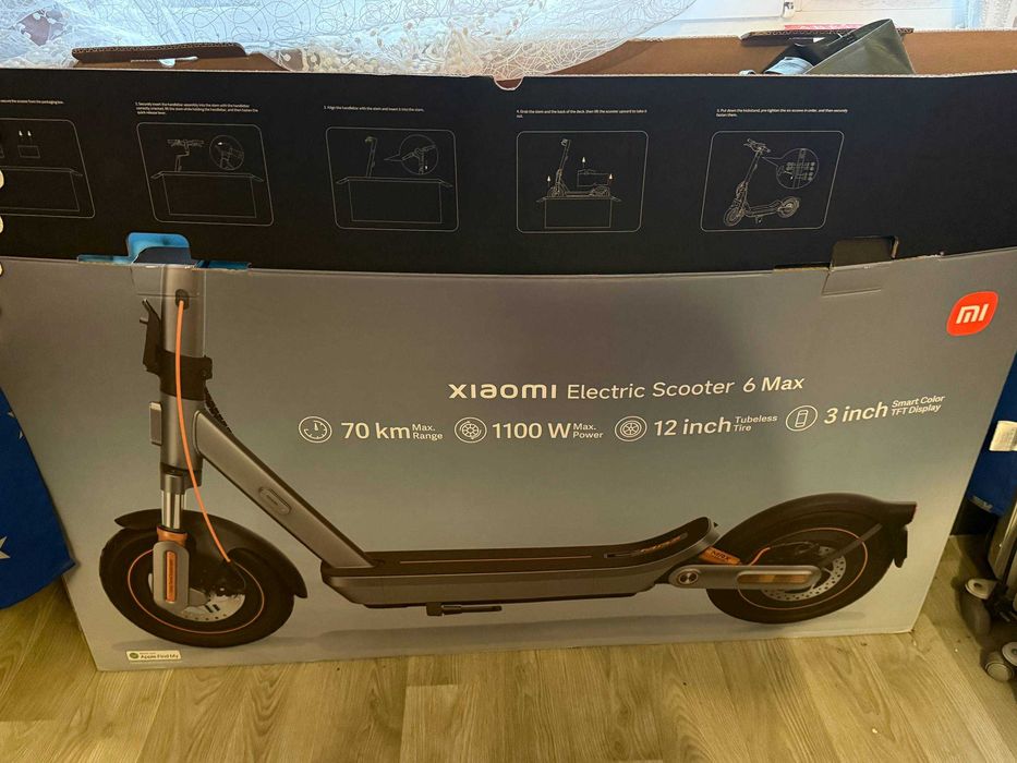 Самокат Xiaomi Electric Scooter 6 Max — новий, гарантія, коробка!