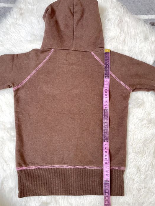 Brązowa bawełniana dziewczęca bluza miss evie 116 cm 6 lat