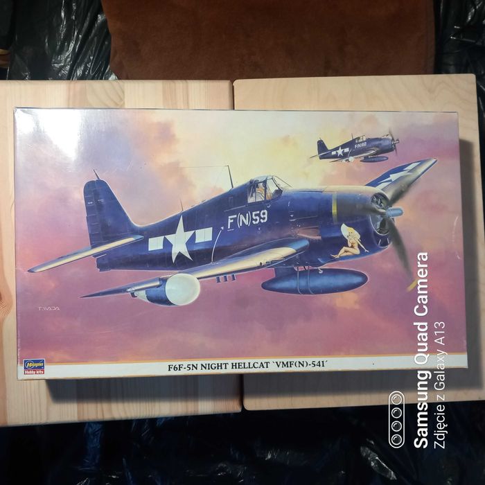 Haesegawa 1:32 - F6F-5 N (Night fighter) Hellcat - Nowy, nie używany