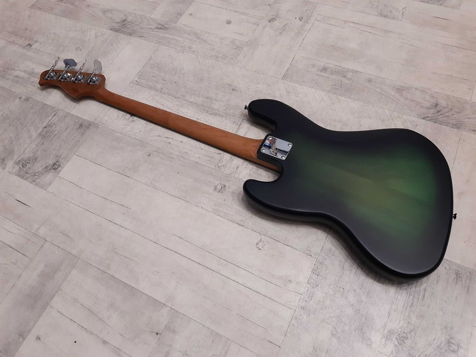 Gitara Basowa Auriga Jazz Bass-transparent green burst-wysyłka-zamiana