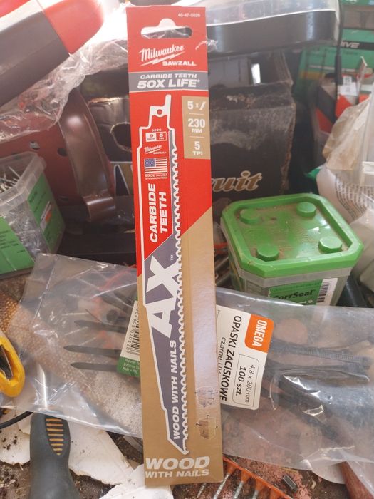 Milwaukee brzeszczoty do piły szablastej ax carbite teeth 5szt