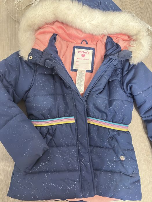 Зимова куртка для дівчинки carters на 7 років
