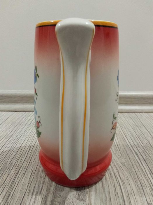 Kufel Kolekcjonerski Czerwony Kaszubski Lubiana PRL OKAZJA