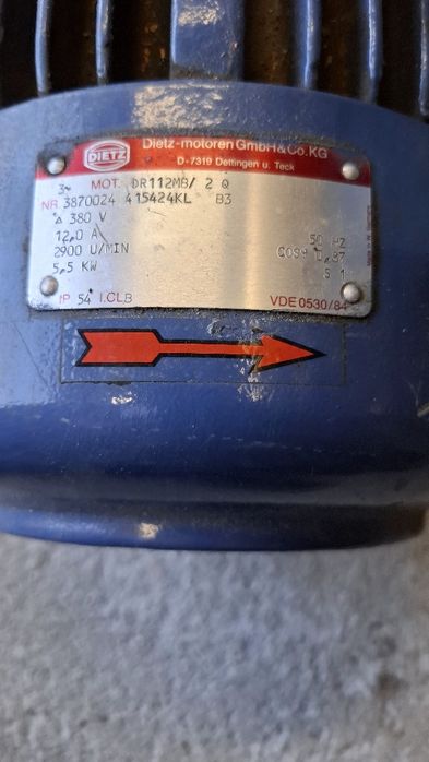 Silnik 5.5 kw 2900 obr